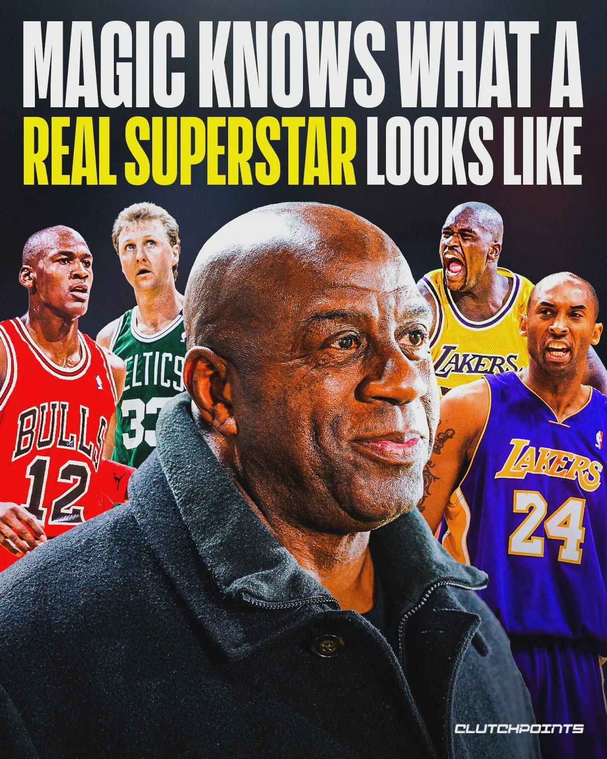 魔术师给超级巨星定义，就是球迷赶回家，想电视看到比赛的球员