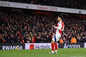 开云-TA：消息人士对恩瓦内里续约态度乐观，阿森纳认为球员未来在中路