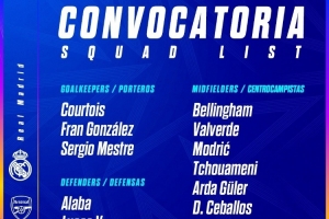 开云体育下载-皇马vs阿森纳次回合名单：琼阿梅尼回归，塞巴略斯在列