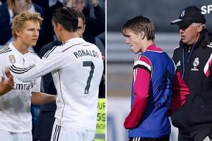 kaiyun-10年之前...厄德高16岁皇马首秀创队史纪录 时任主帅正是安帅