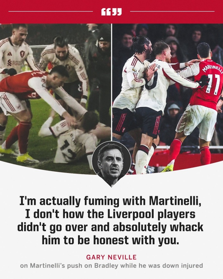 开云体育下载-称小马丁该当场被揍！摩根：马丁内利道歉了，内维尔你也该道歉