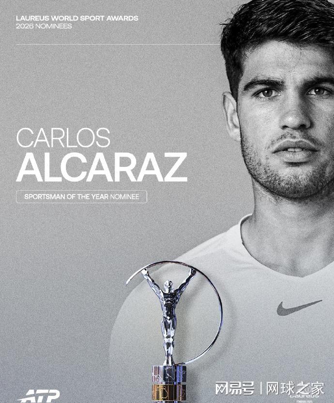 2026劳伦斯奖提名发布,网坛五人上榜!